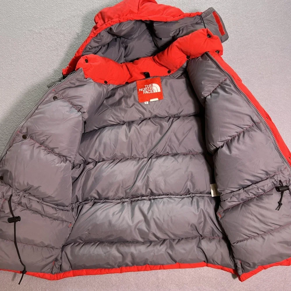 Vintage The North Face Jacket Mens M Red Down Puffer Hooded Parka Ski Outdoor